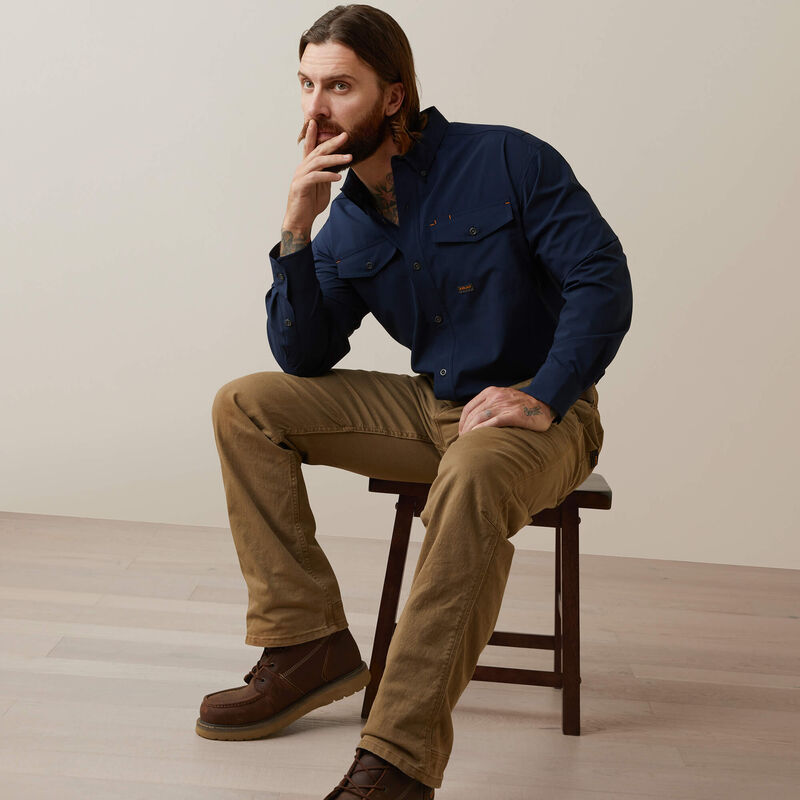 The Ariat Rebar Made Tough VentTEK DuraStretch Work Shirt