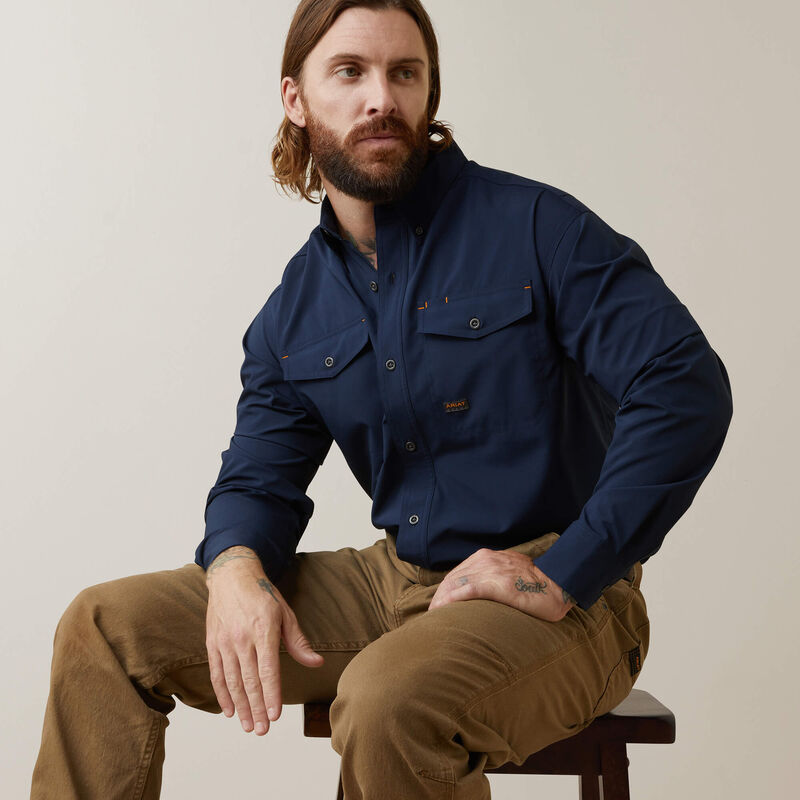 The Ariat Rebar Made Tough VentTEK DuraStretch Work Shirt