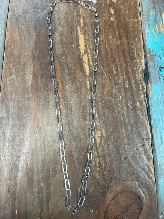 The Cable/Smooth Paperclip Necklace