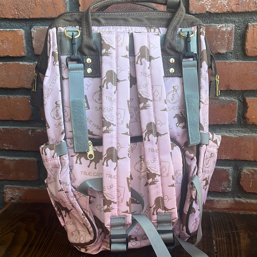 The Pink Wild West Diaper Bag