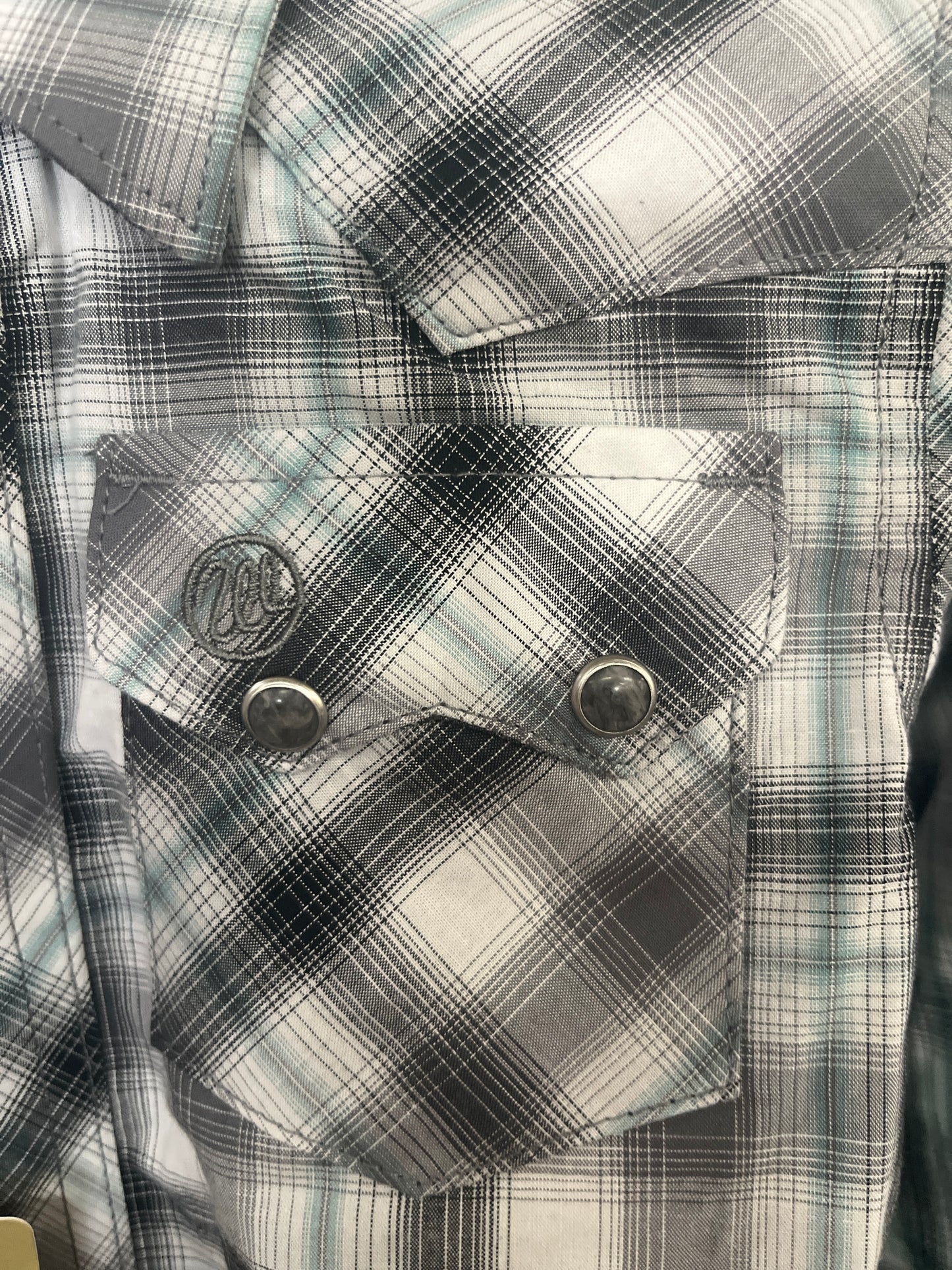 Boy's Wrangler Retro® Western Snap Plaid Shirt with Front Sawtooth Pockets