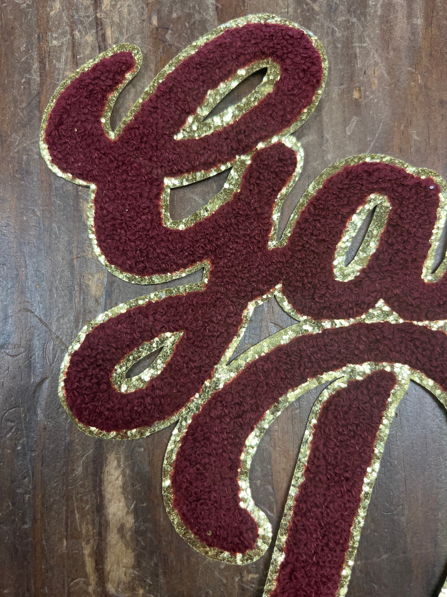 The Maroon Game Day Chenille Embroidery Patch