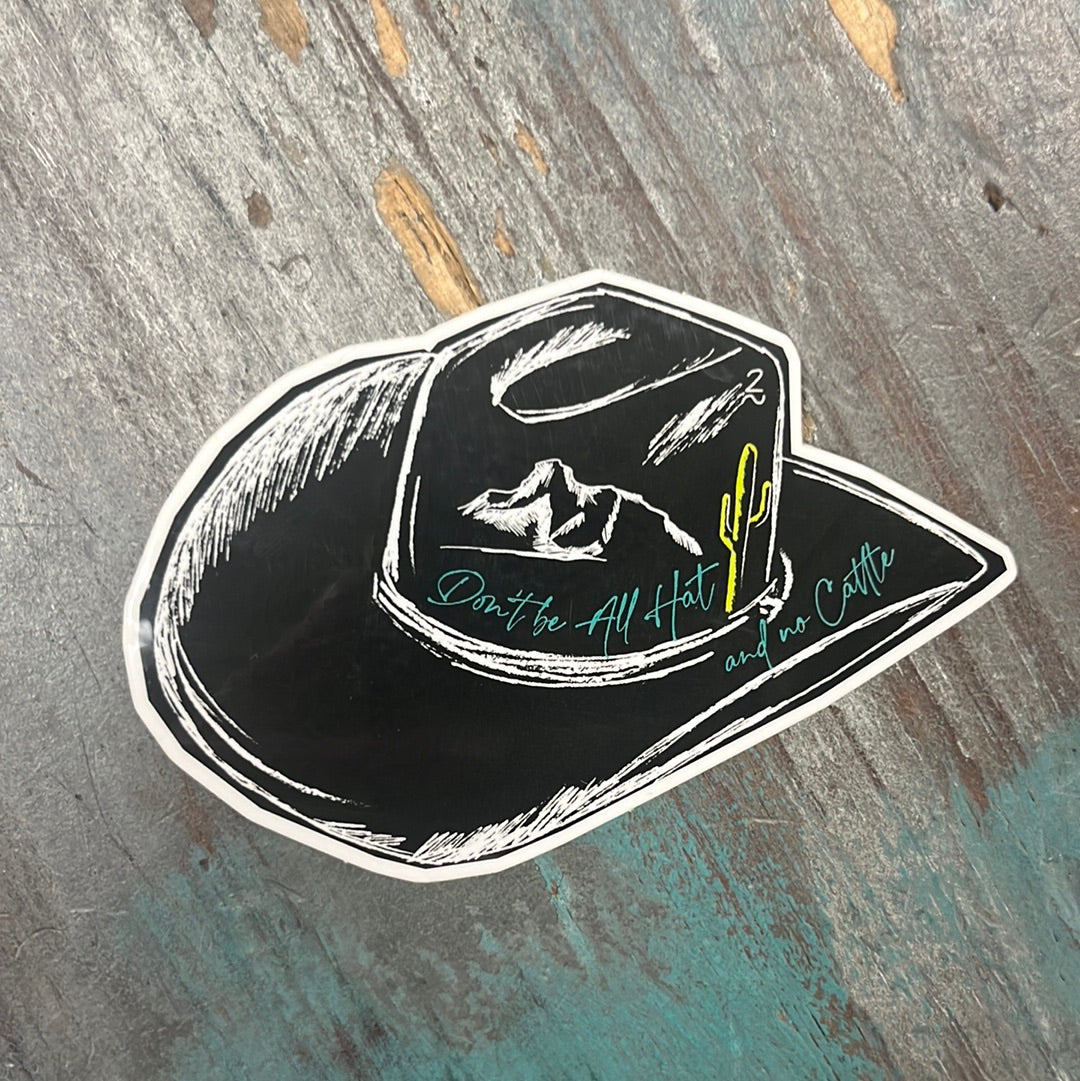 The All Hat Vinyl Sticker