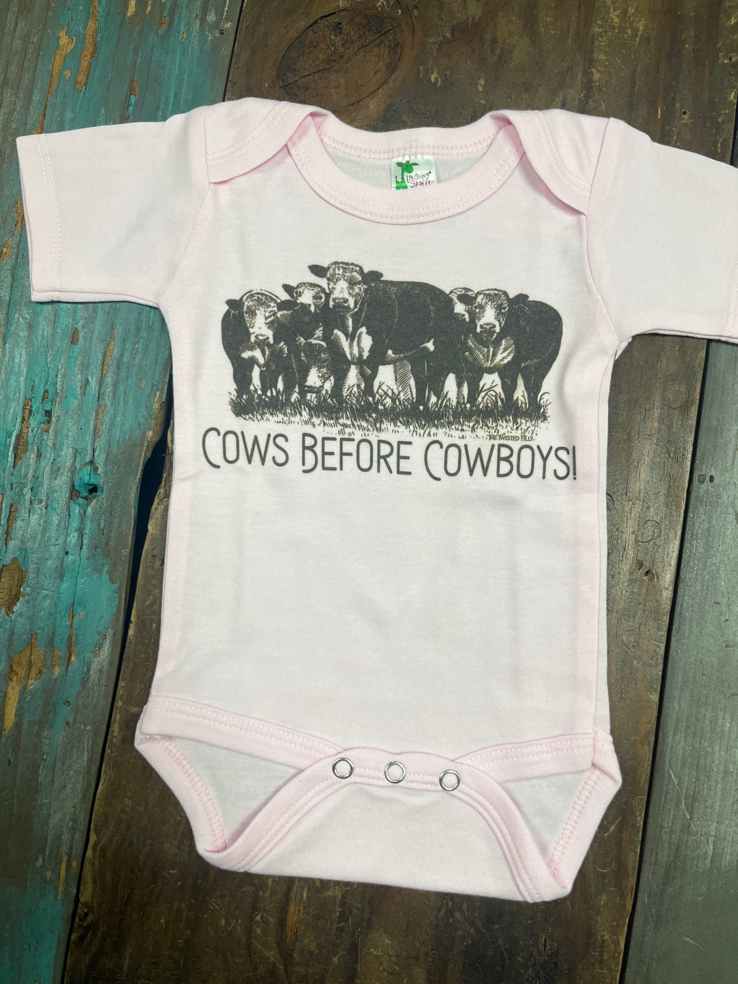 The Cows Before Cowboys Girls Infant One Piece