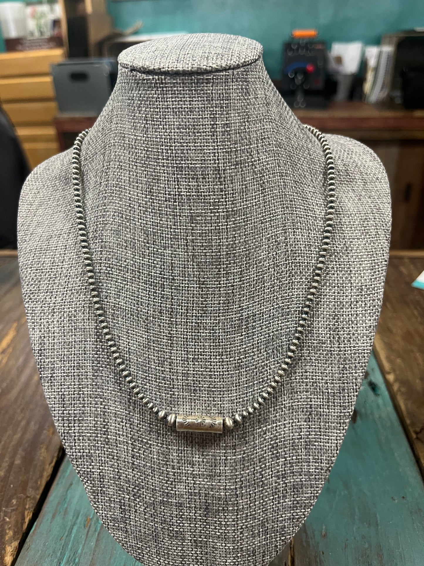 The Navajo Mini Barrel Necklace (Multi Length)