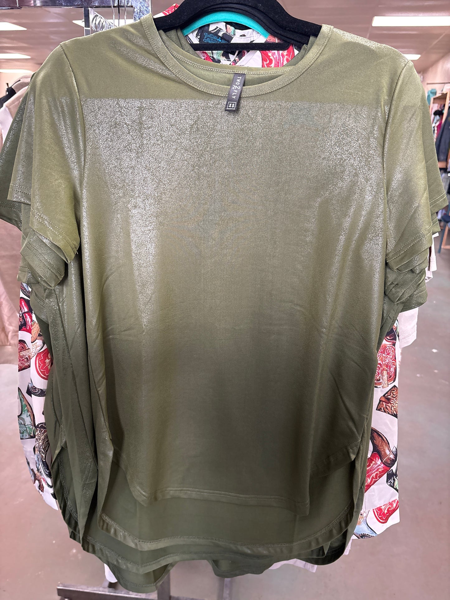 The Agave Swanky Leather Top