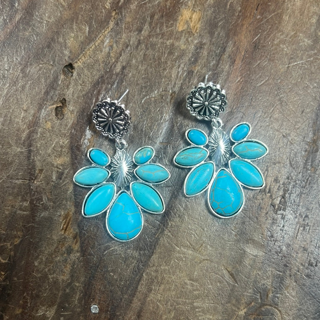 The Laguna Lake Turquoise Earrings