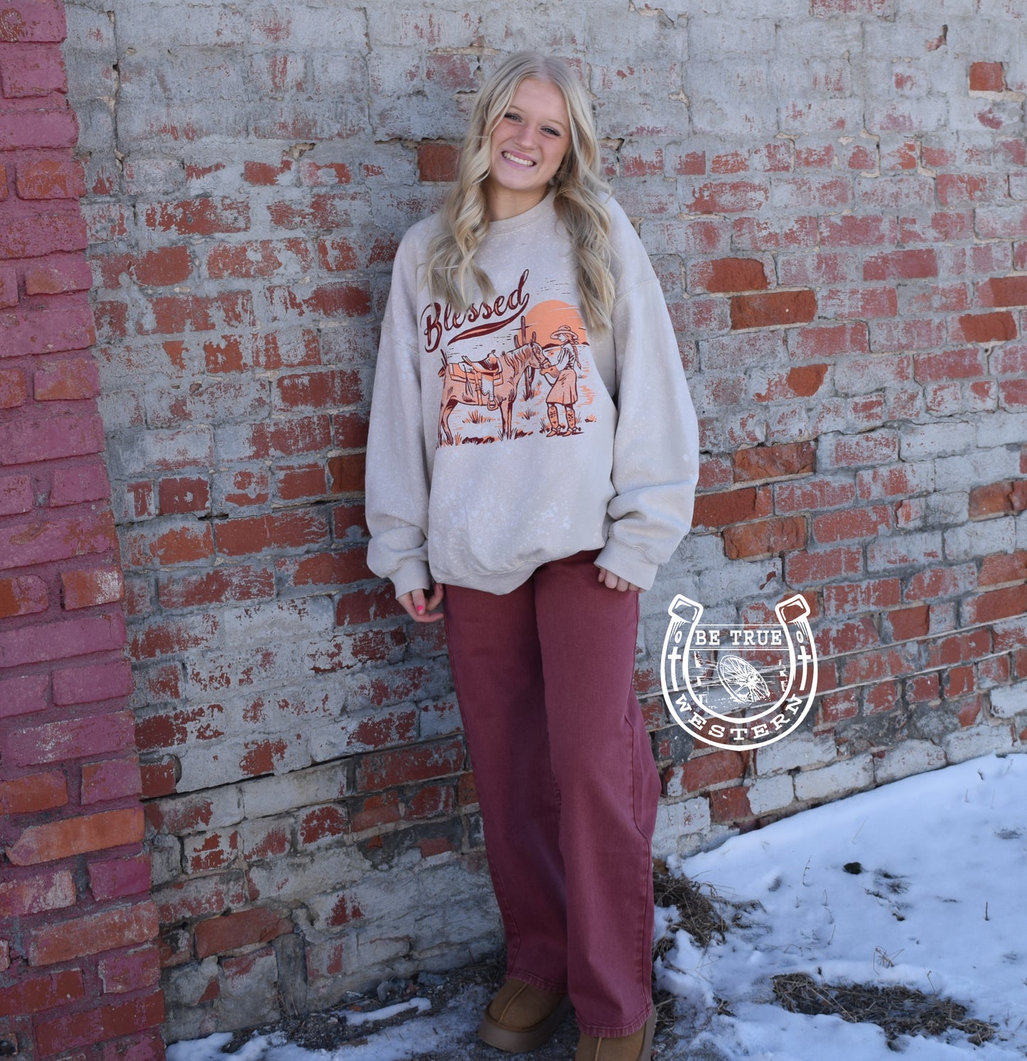 The Aveline Rust High Rise Wide Leg Pants