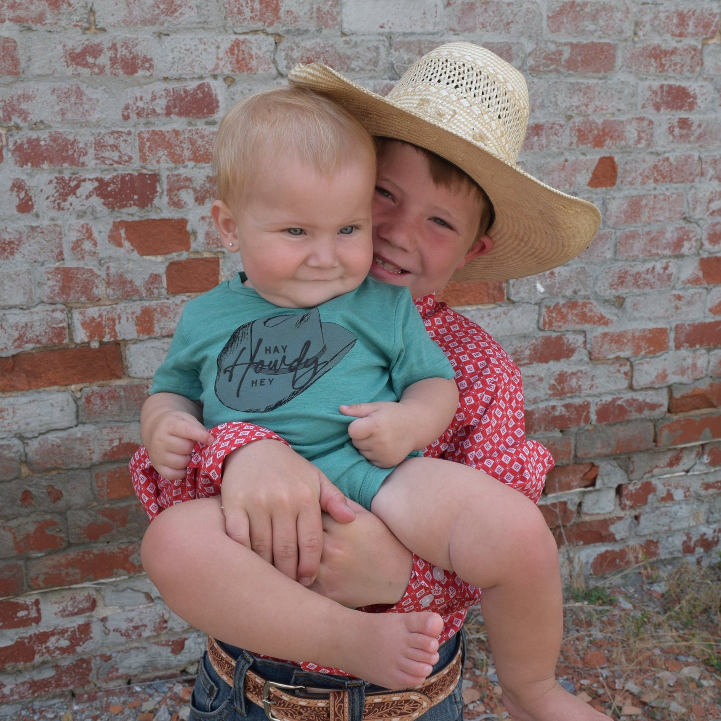 The Hey Howdy Cowboy Hat Graphic Top