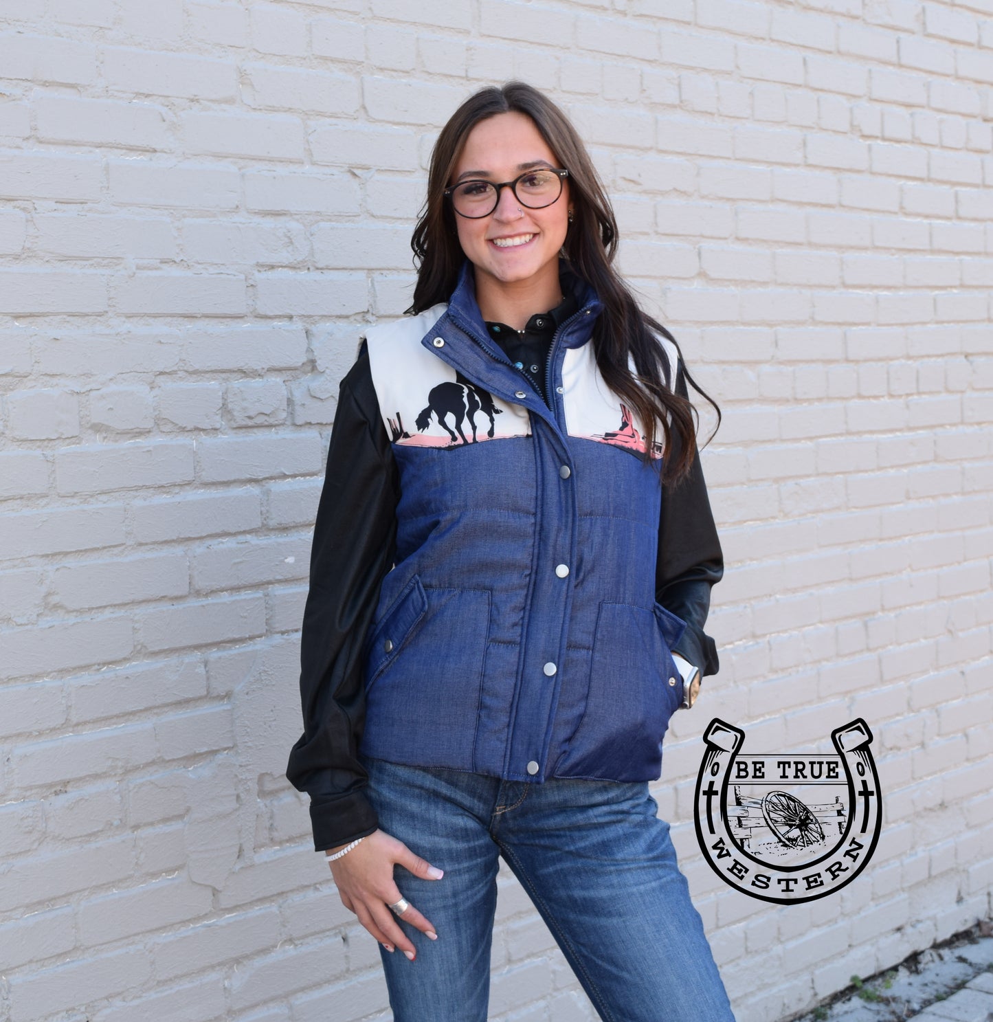 The Vagabond Denim Puff Vest