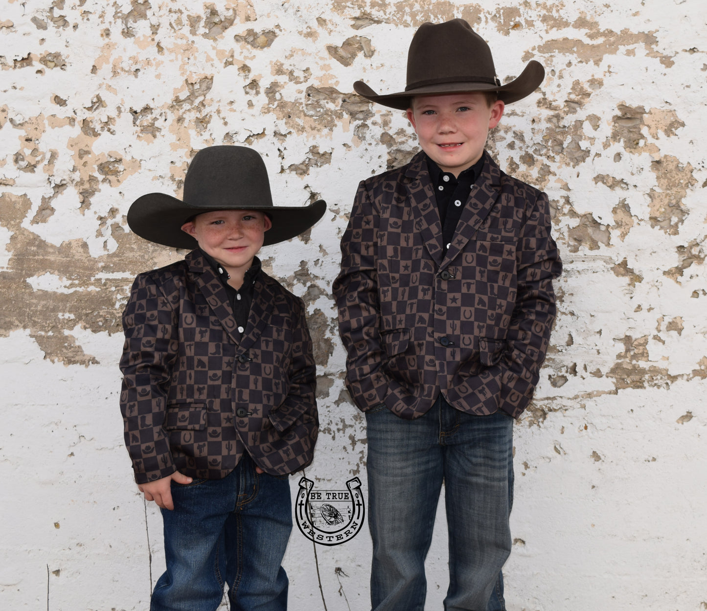 The Keep Em' Punchy Check Kids Sports Coat