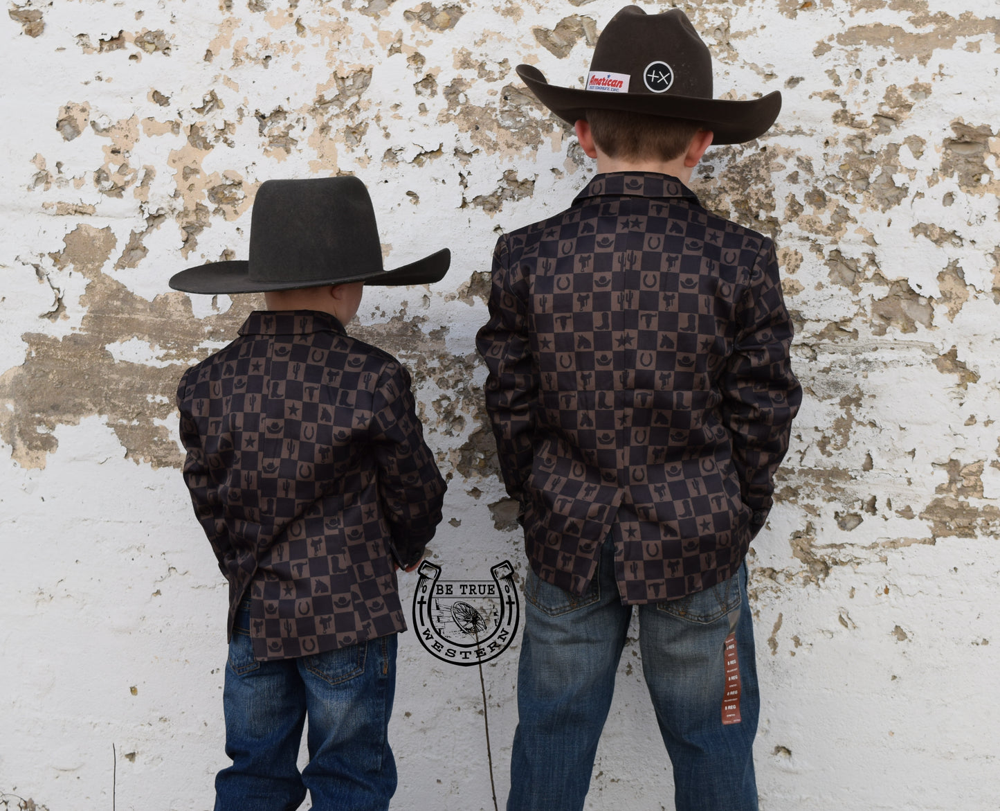 The Keep Em' Punchy Check Kids Sports Coat