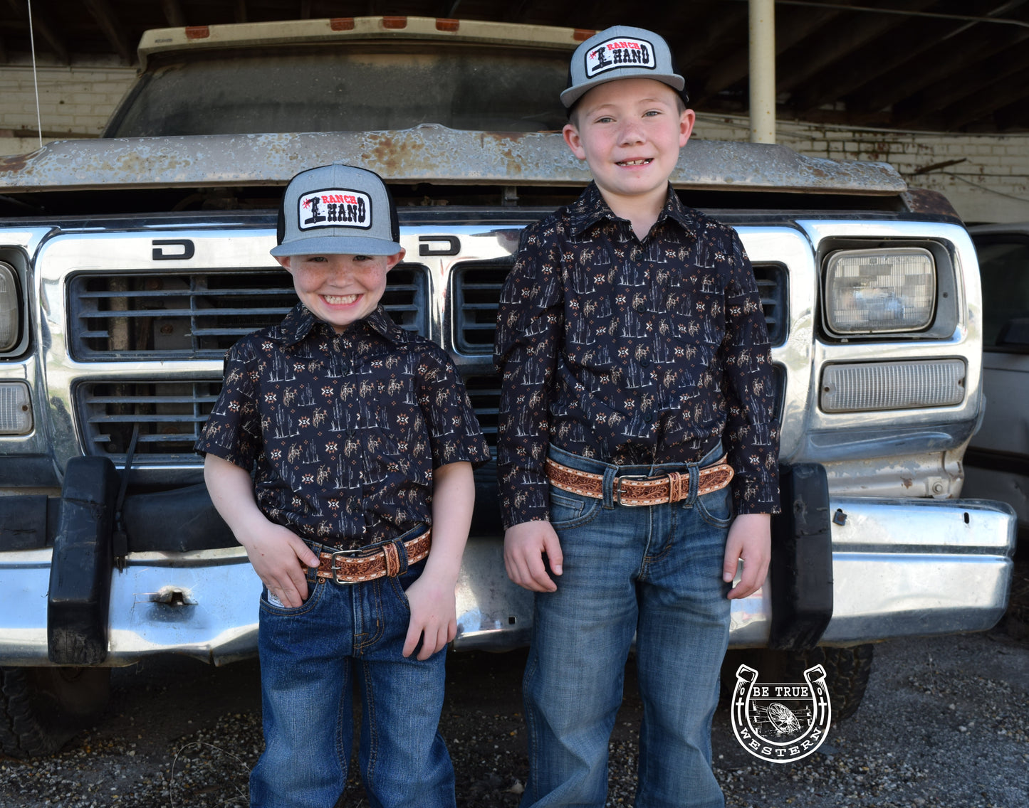 The Saddle Buster Long Sleeve Kids Shirt