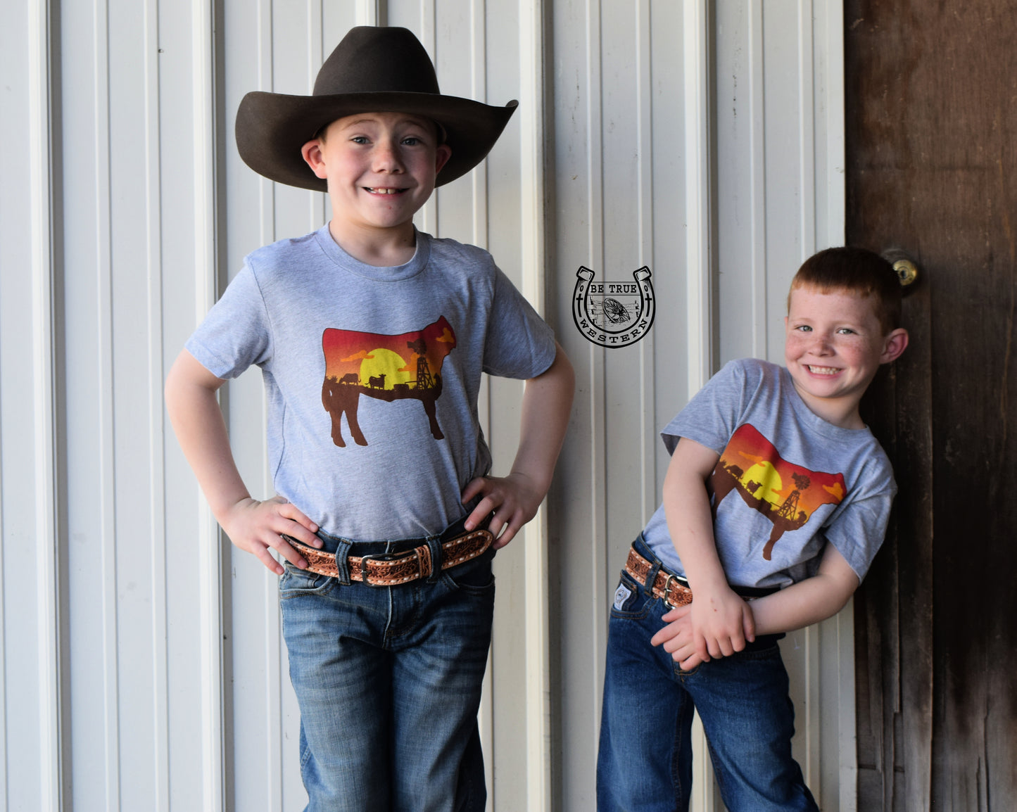 The Steer in the Sunset Graphic Tee