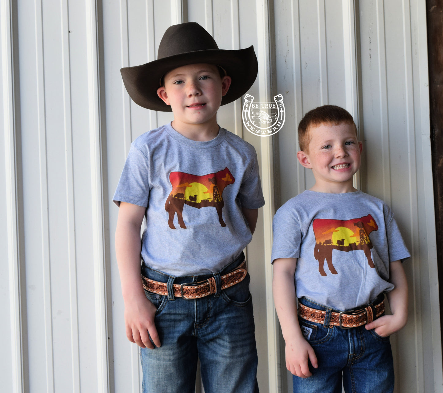 The Steer in the Sunset Graphic Tee