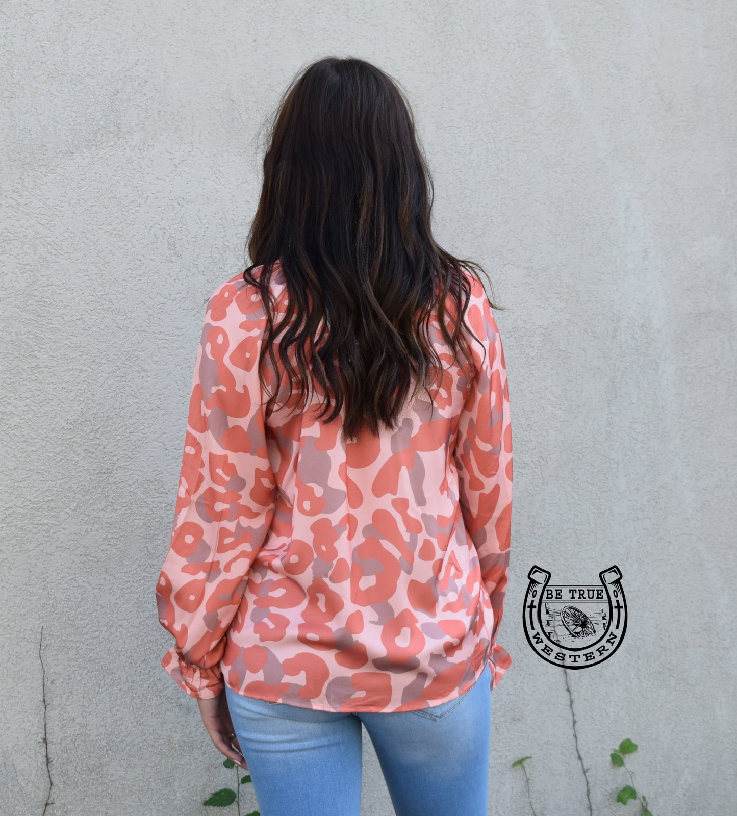 The Coral Queen Leopard Blouse