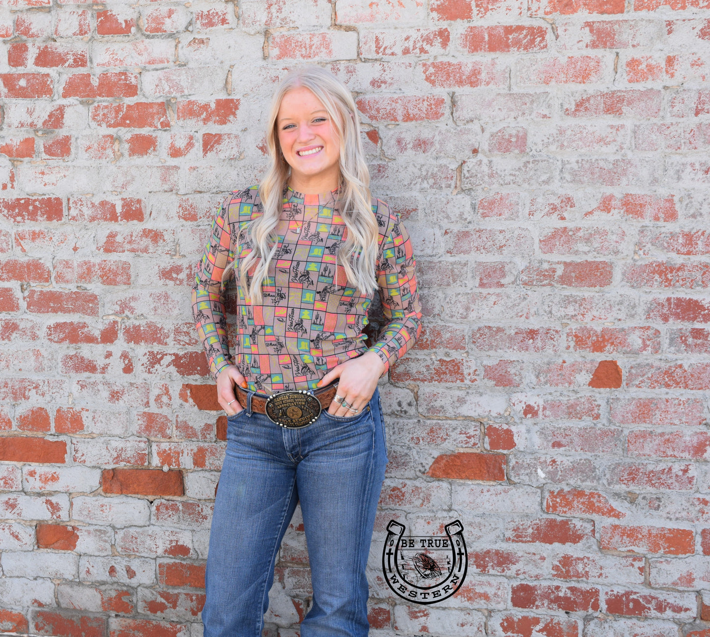 The Bright Ranch Mesh Top