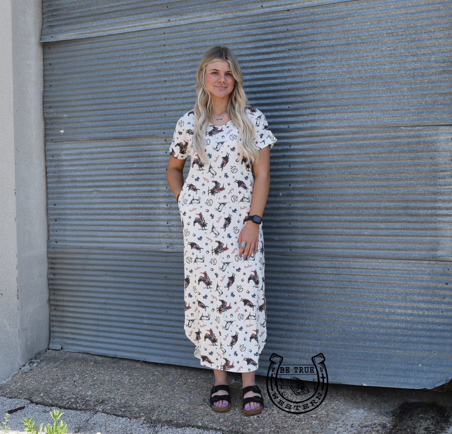 The Cowboy Print Maxi Dress