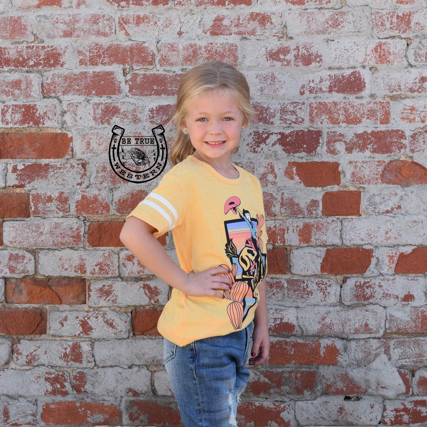 The Yellow Bronc Girls Western Tee Shirt