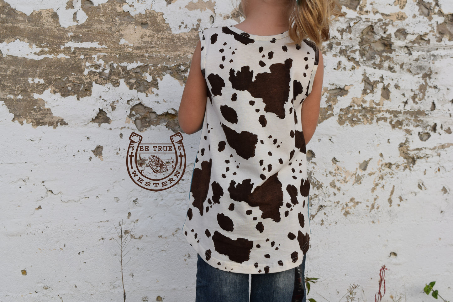 Girls Cruel Girl Cowprint Tank Top