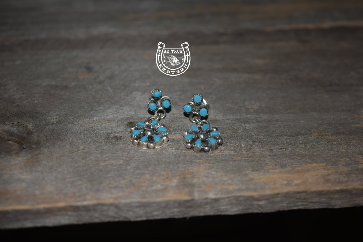 The Small Zuni Cluster Sterling Silver Earrings