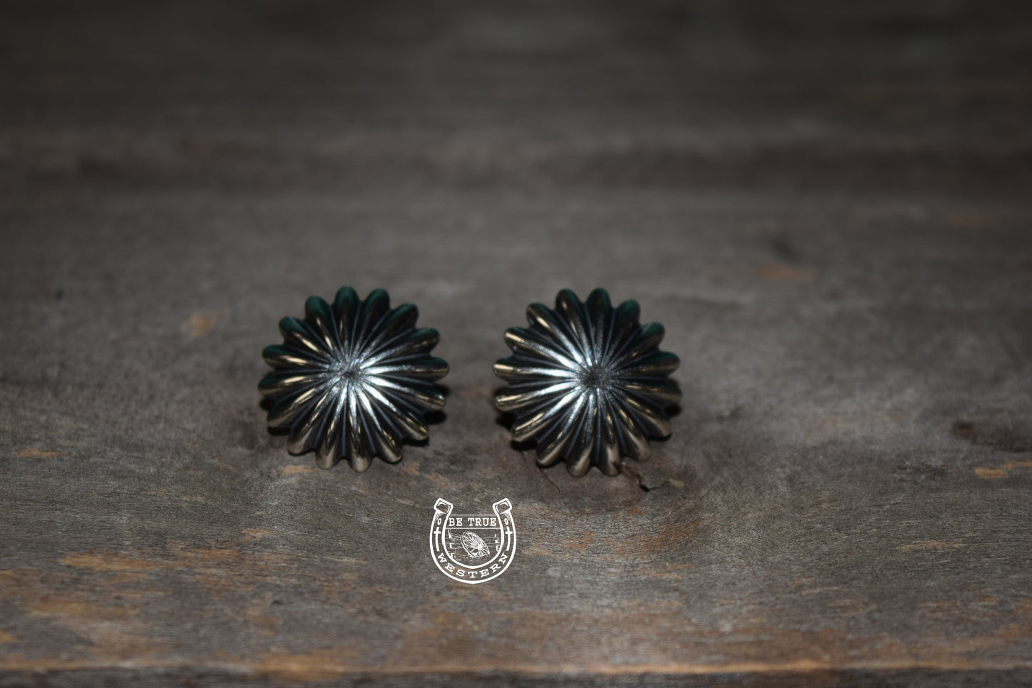 The Large Round and Around Stud Earrings Sterling Silver