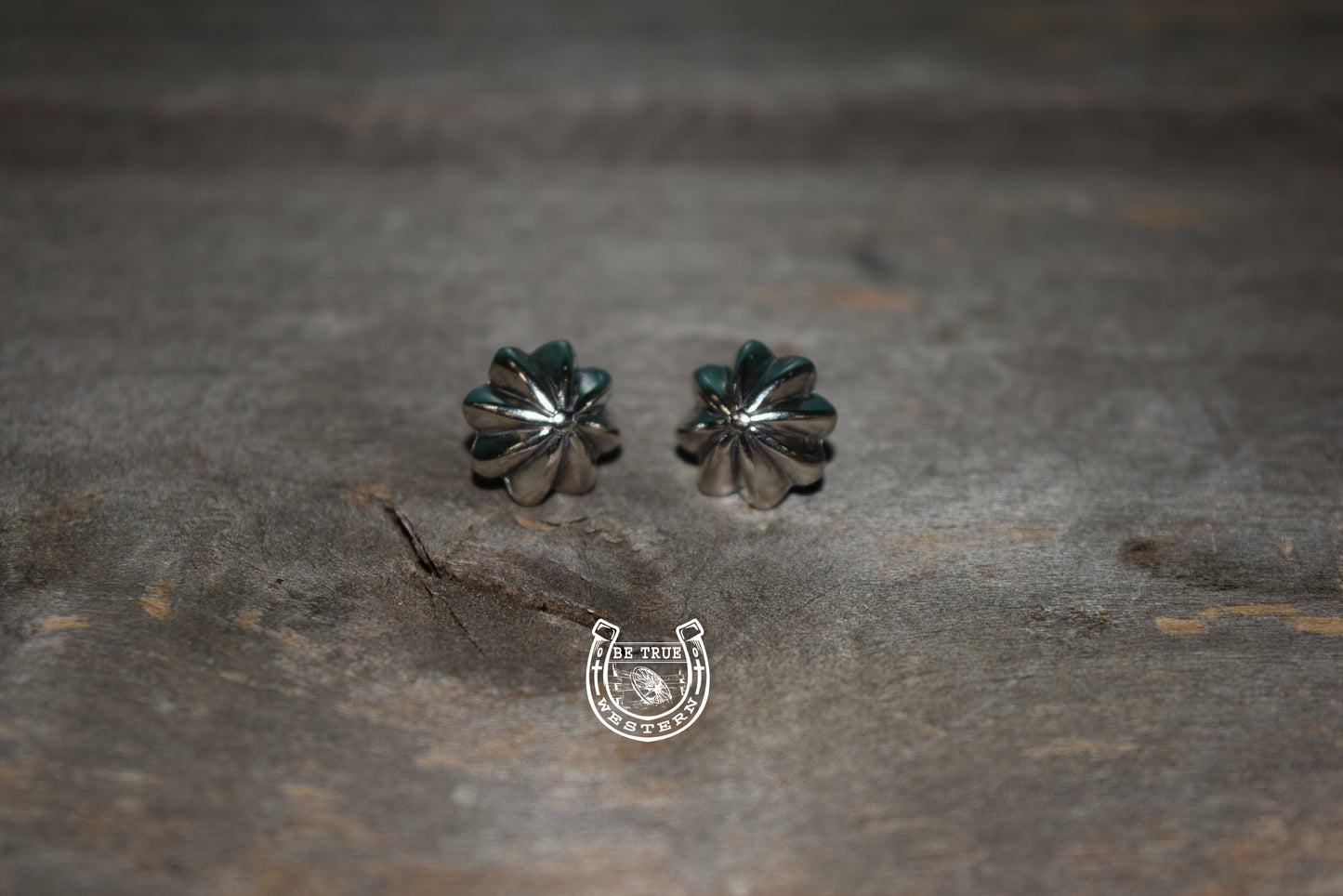 The Stud Round Around Sterling Silver Earrings