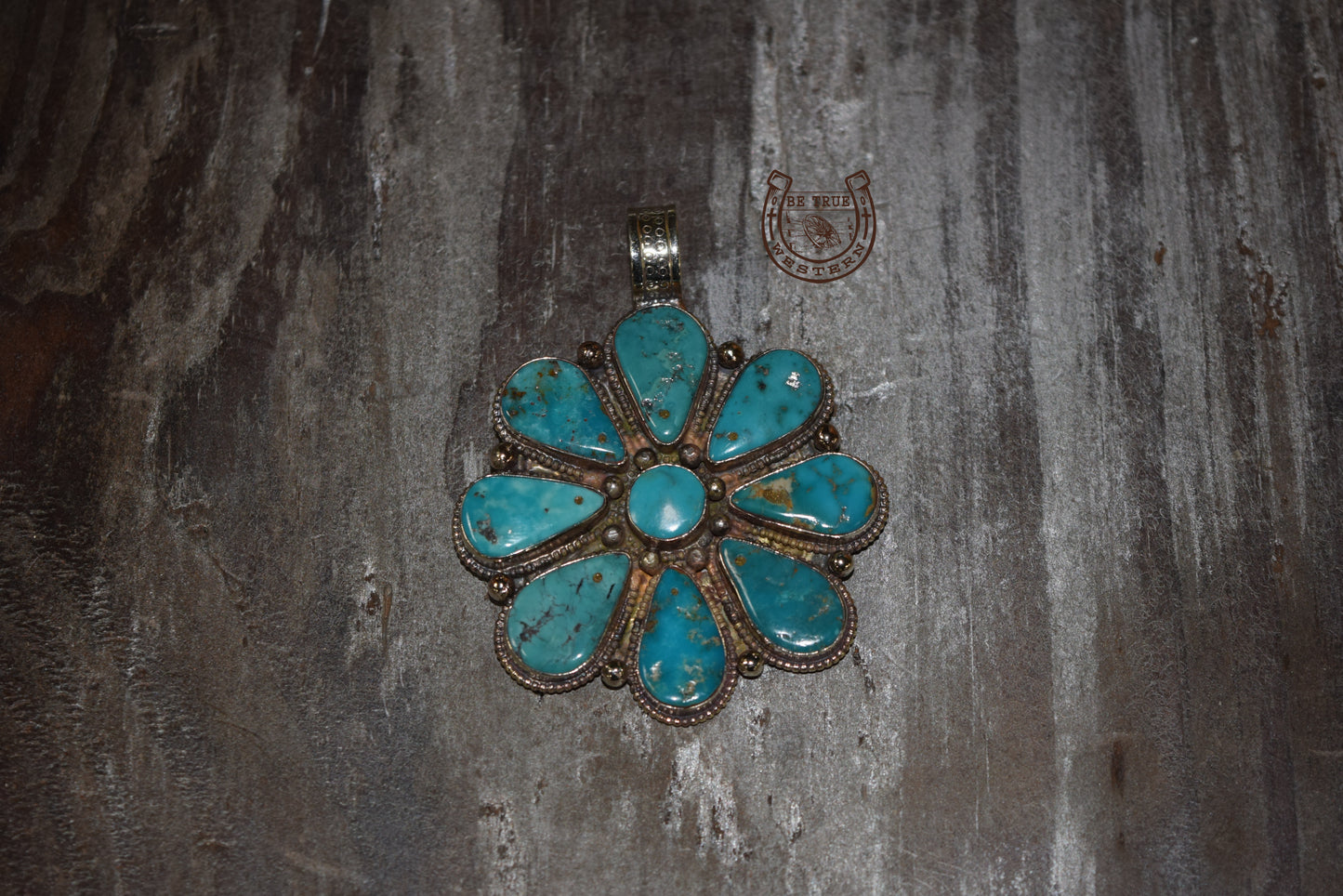 The Large Cluster Turquoise Pendant