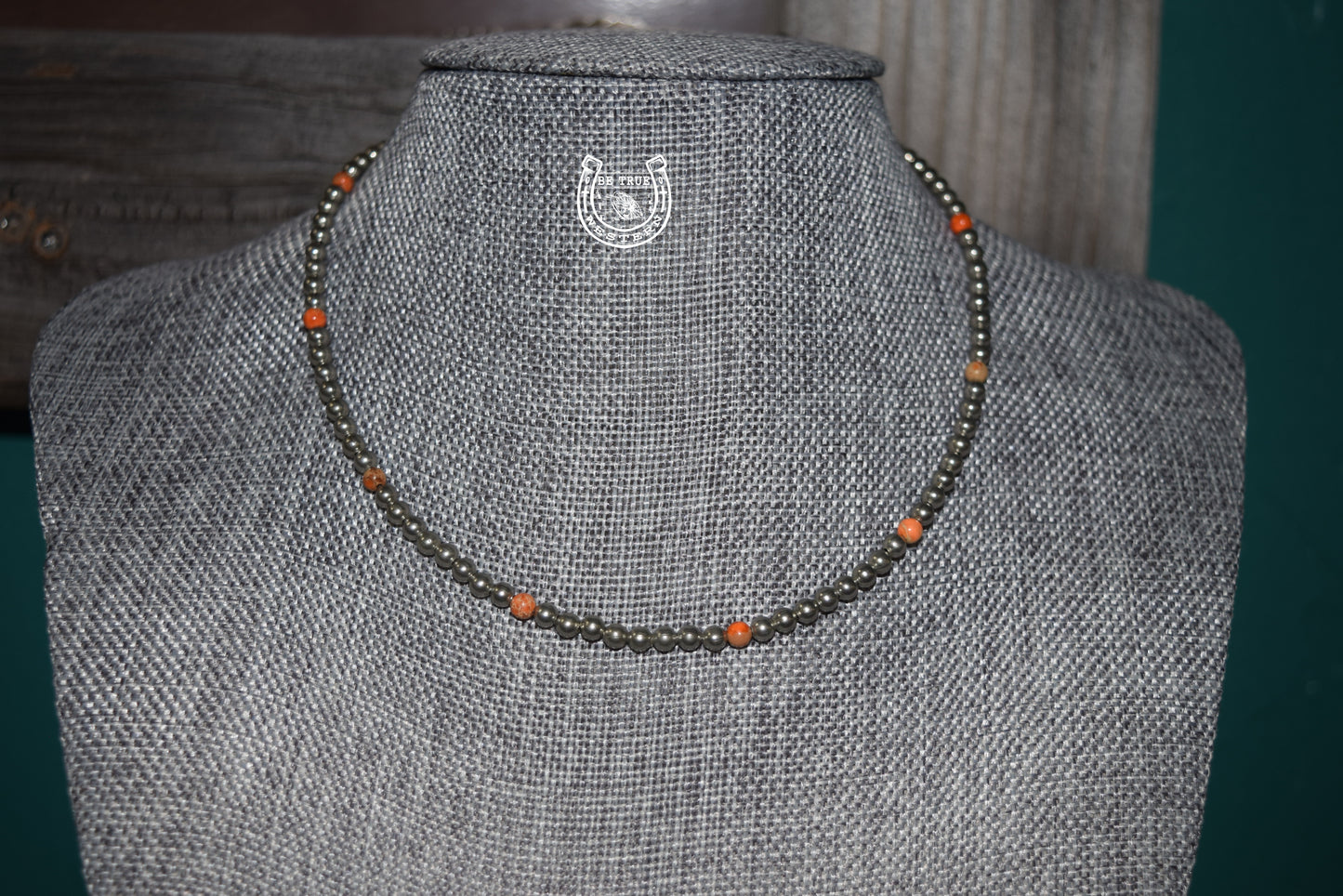 The Silver Navajo Pearl and Orange Necklace
