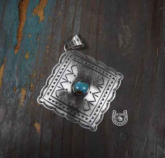 The Stamped Diamond Pendant
