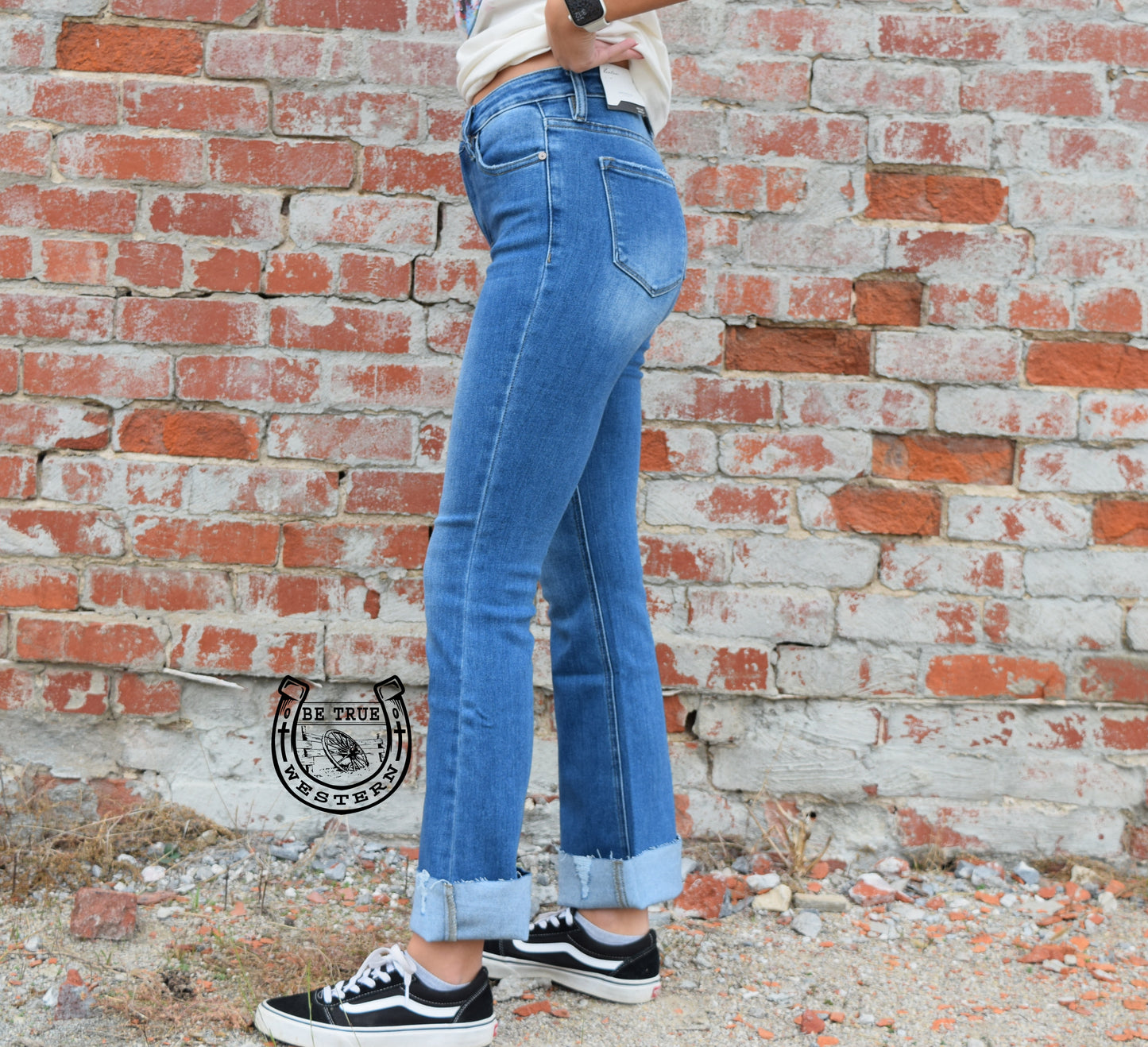 The Brenda High Rise Boot Cut Jeans