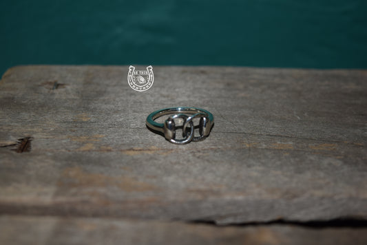 The Double Horse Bit Ring (Multi Size)