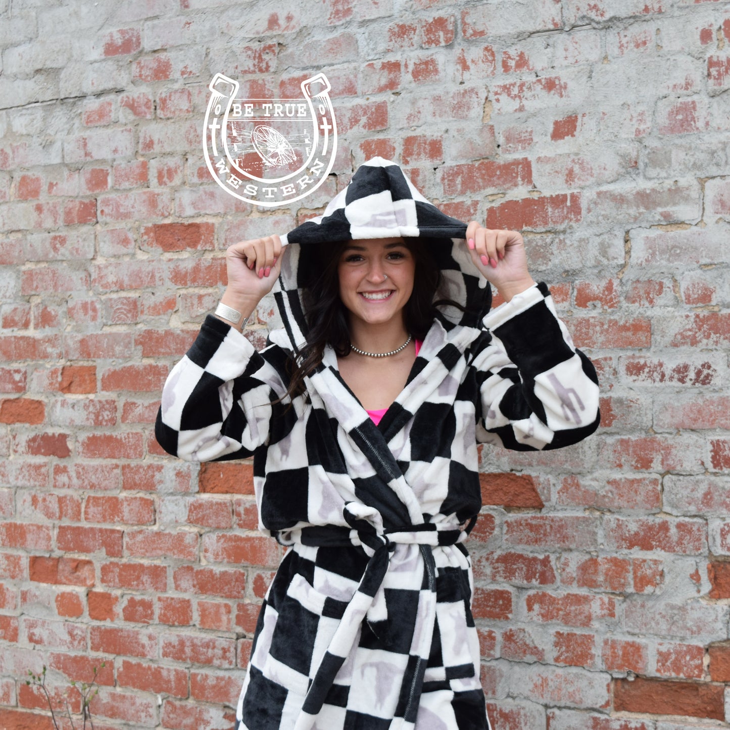 The Homebody Check Robe