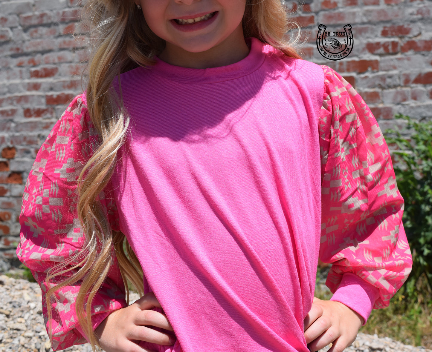 The Pink Girl Talk Top