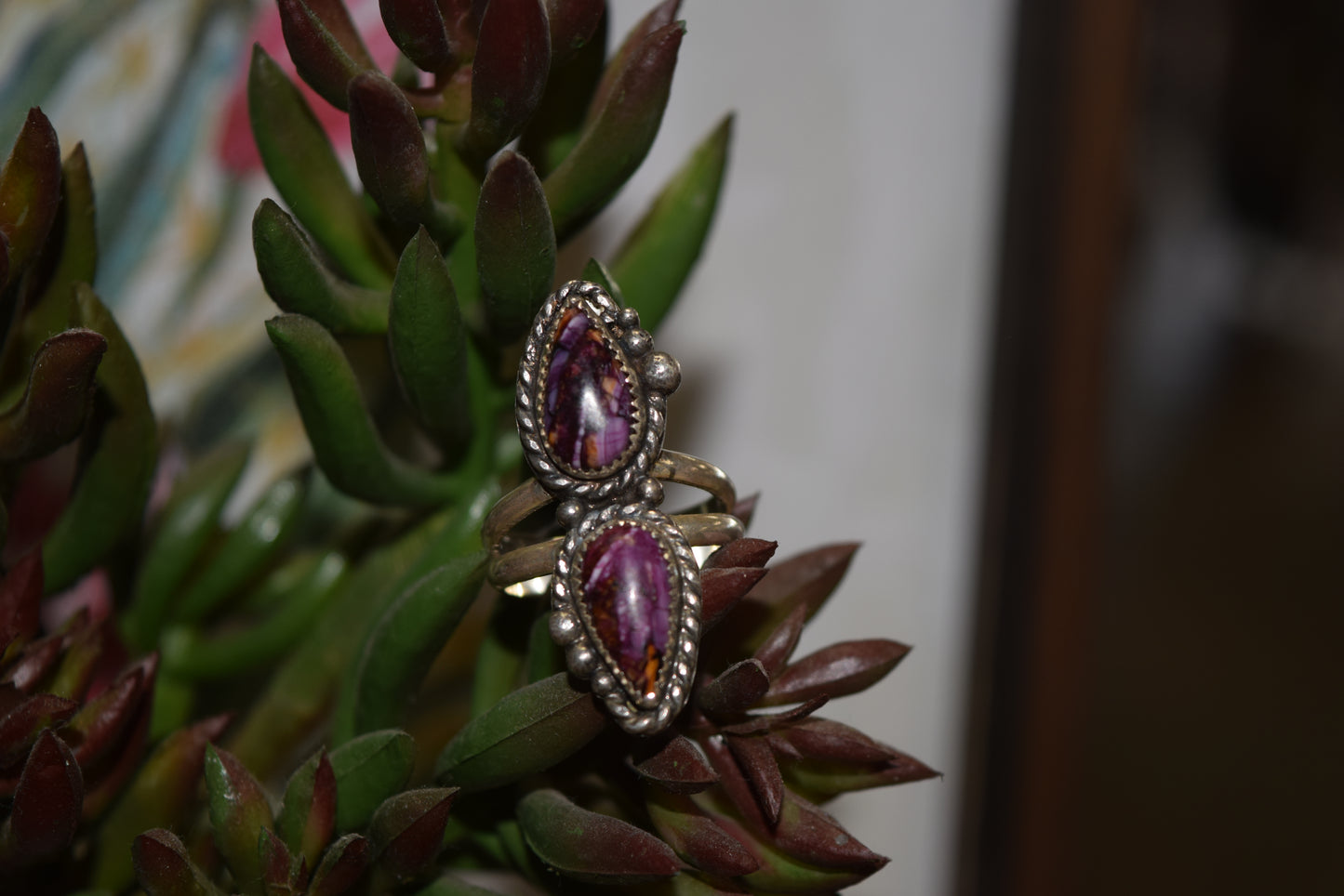 The Purple Spring Oyster Ring