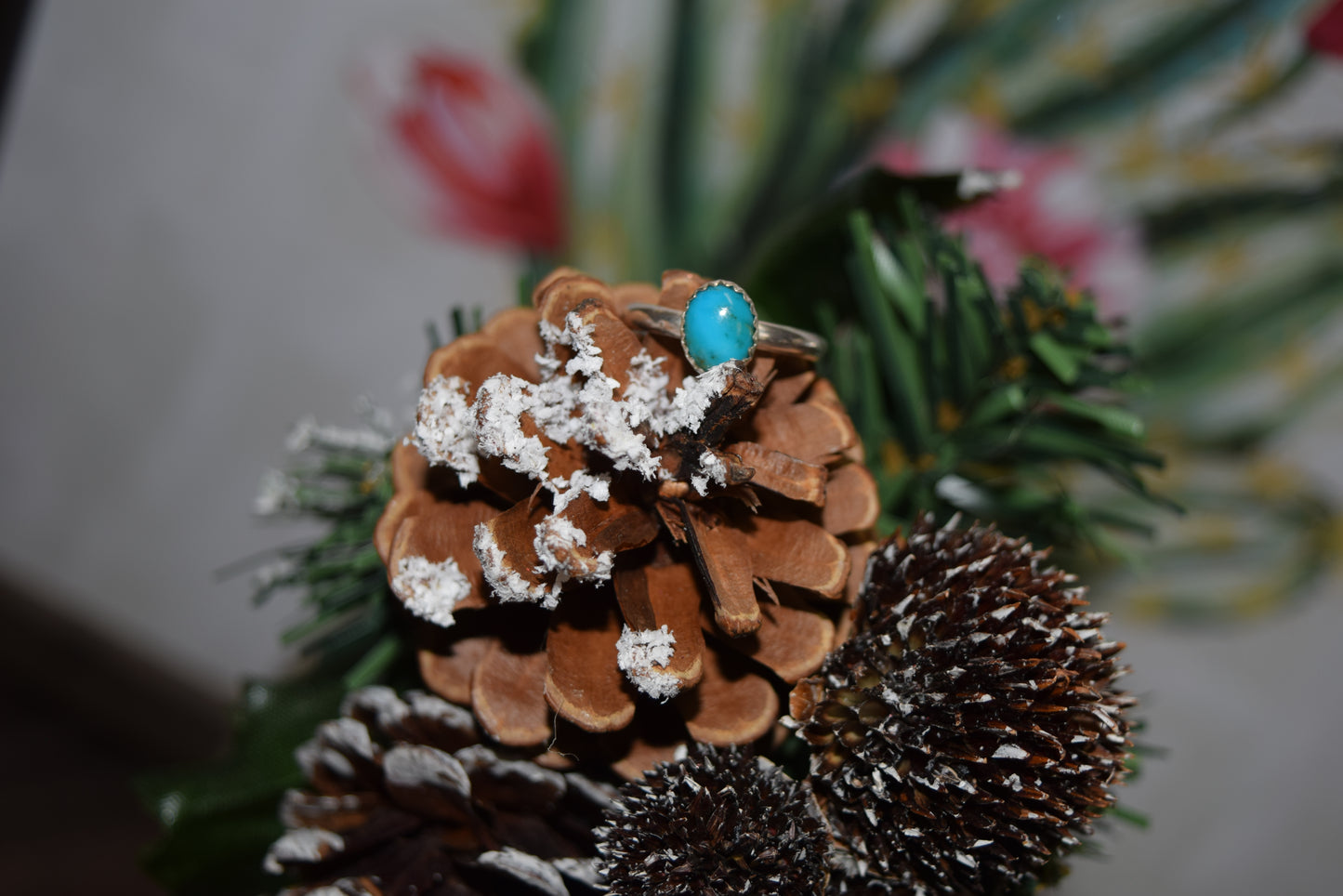 The Turquoise Stone Oval Ring