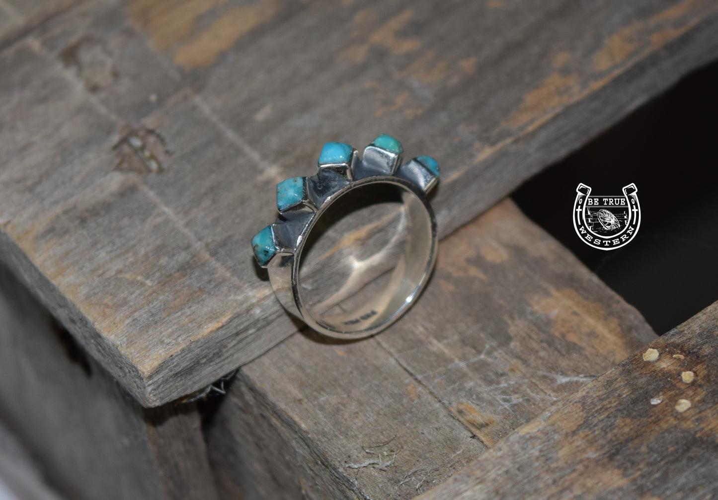 The 5 Square Stone Stacker Ring