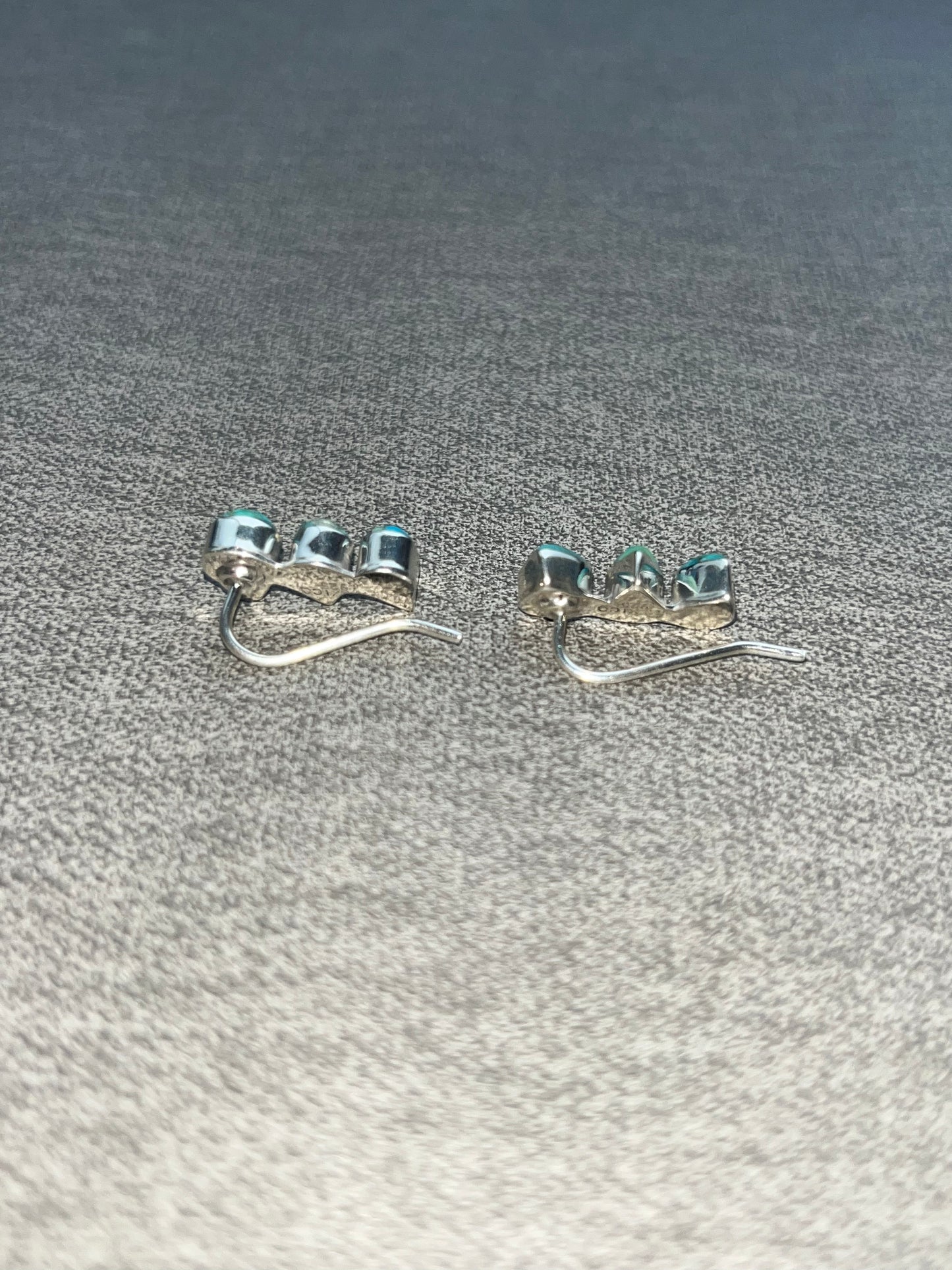 The Turquoise Tear Drop 3 Stack Earrings