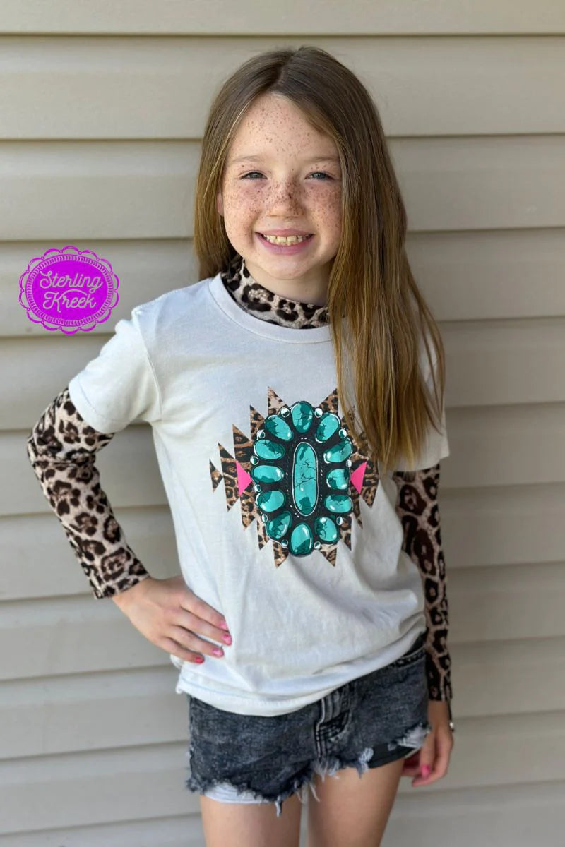 The Kids Hear Me Roar Leopard Mesh Top