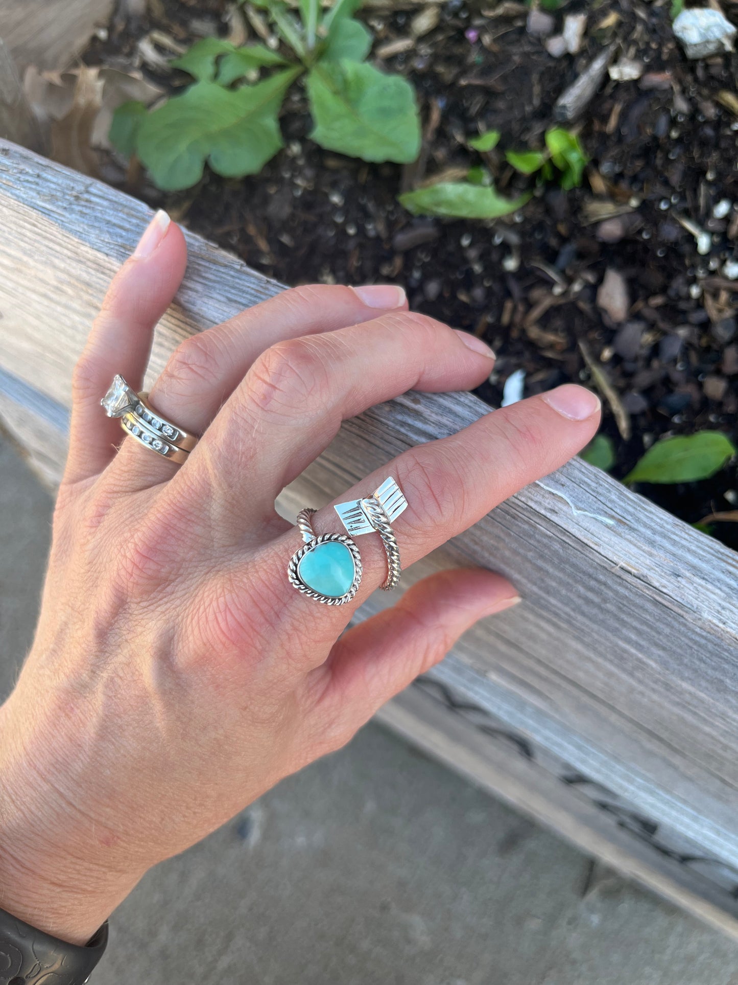 The Navajo Turquoise Arrow Ring
