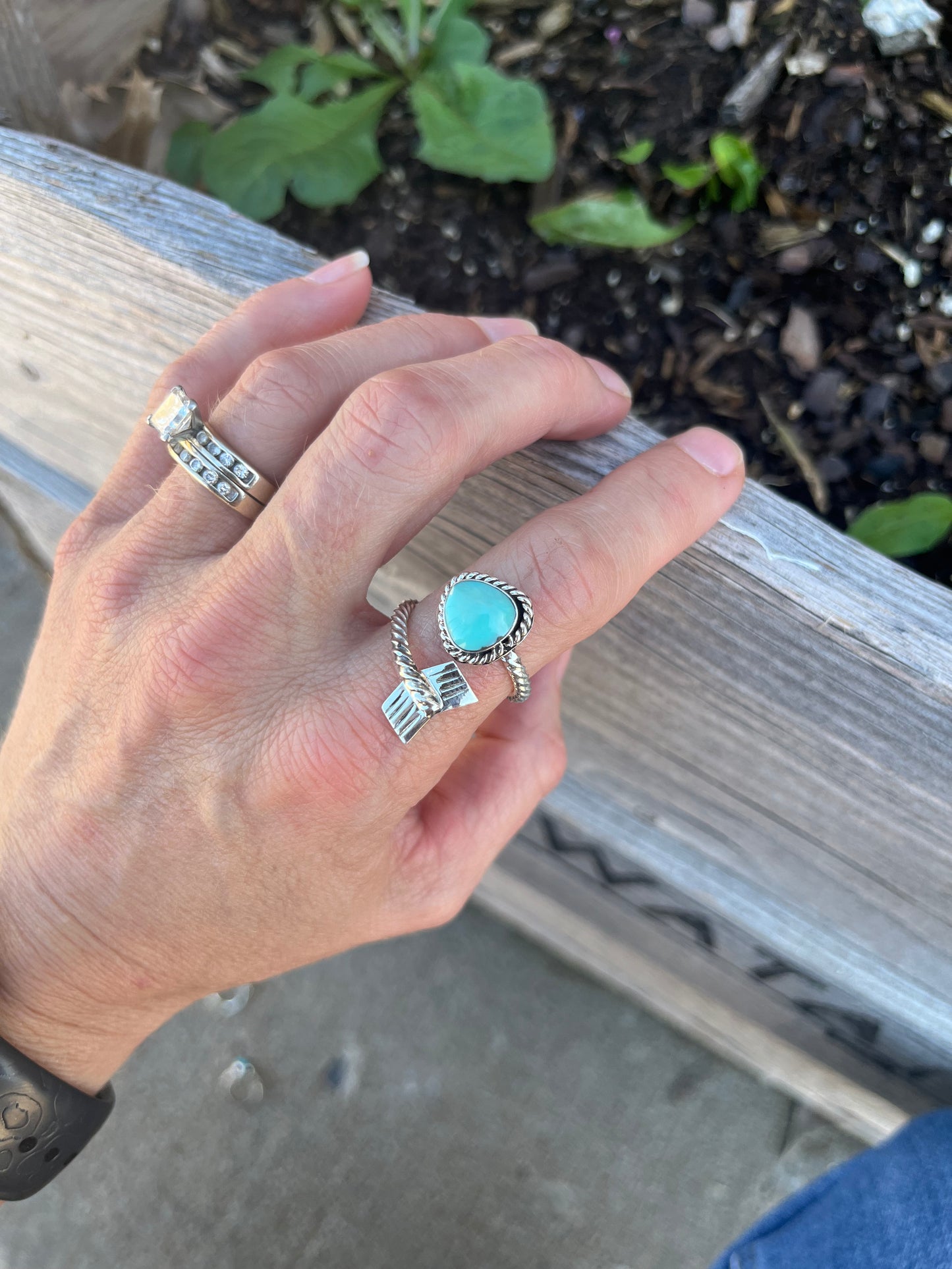 The Navajo Turquoise Arrow Ring