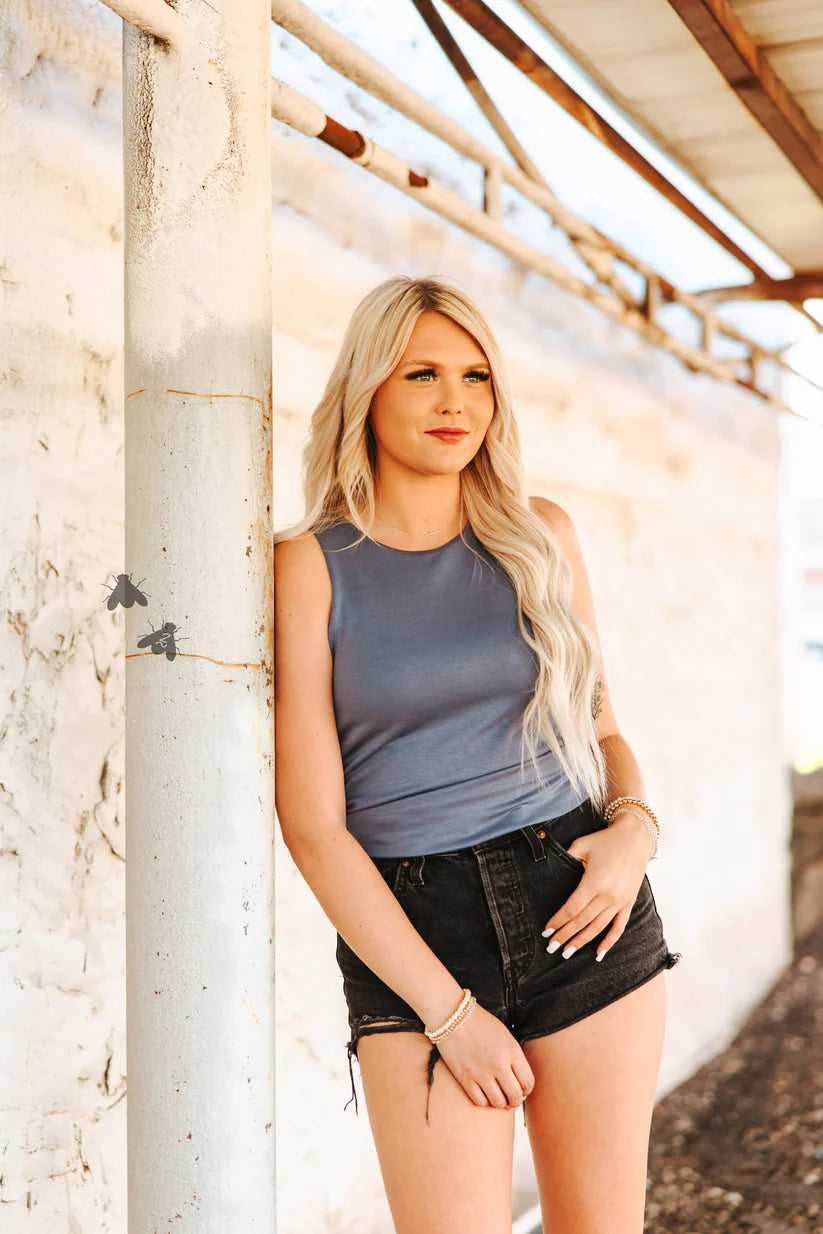 The Cloud Basic Denim Top