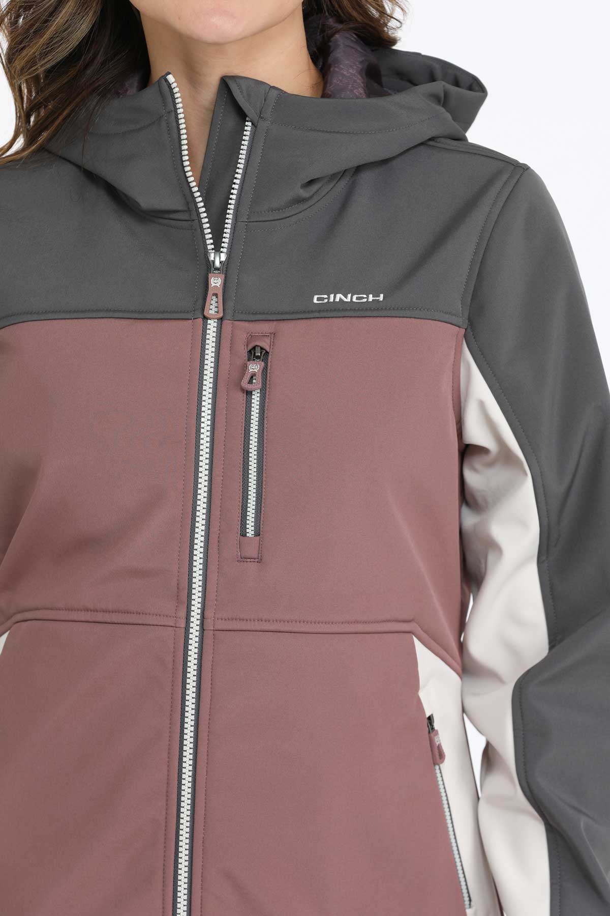 The Cinch Women's Color Block Zip Jacket