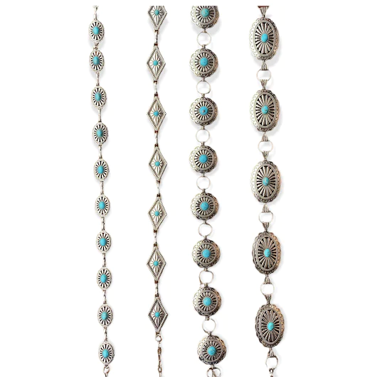 The Kids Turquoise Concho Belt (Multiple Styles)