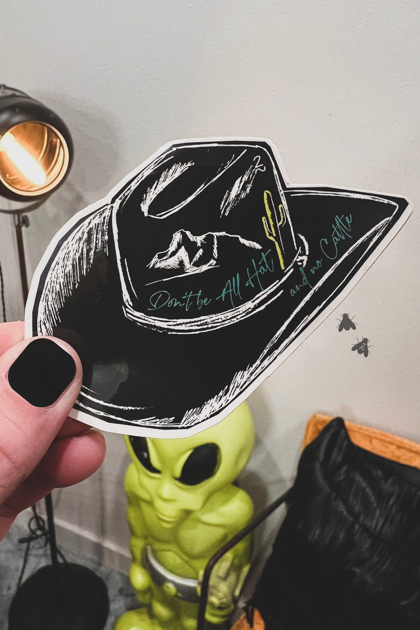 The All Hat Vinyl Sticker