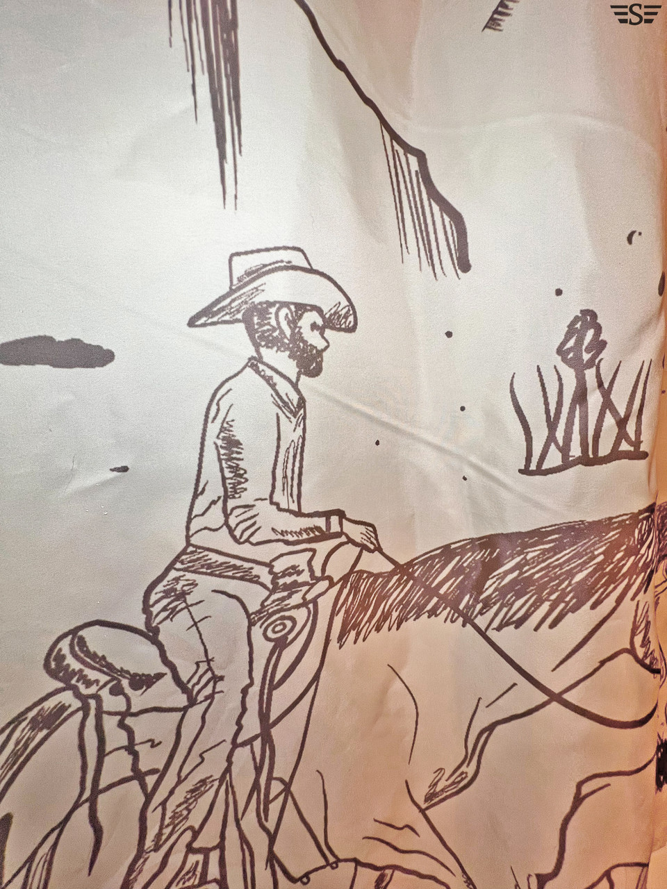 The Cattle Drive Shower Curtain