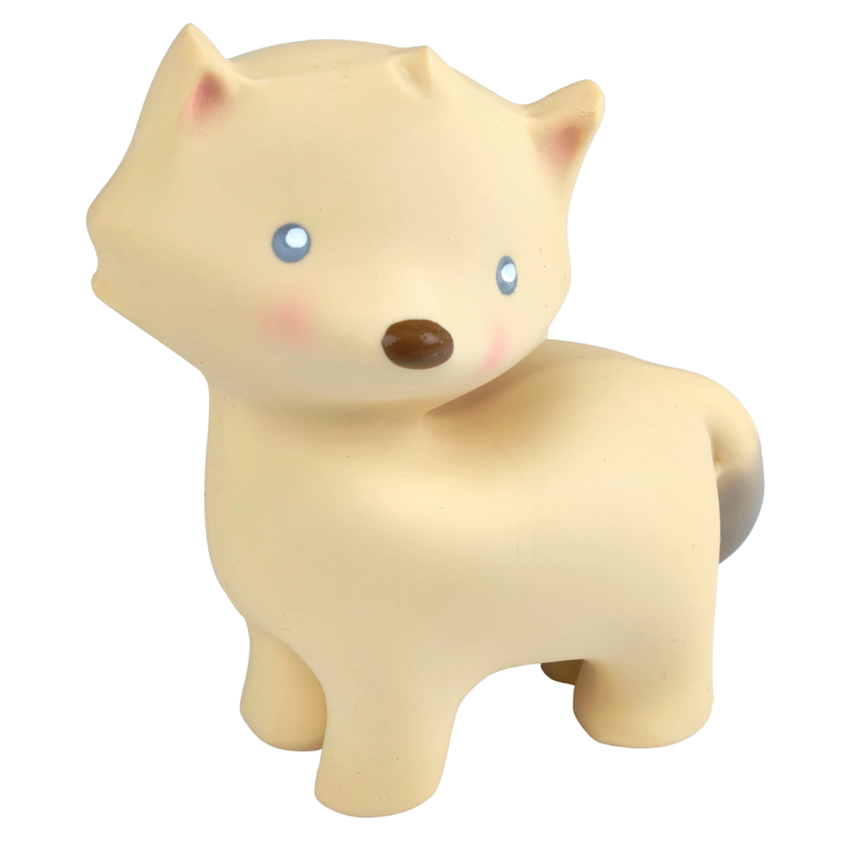 Natural Organic Rubber Teether, Rattle & Bath Toy