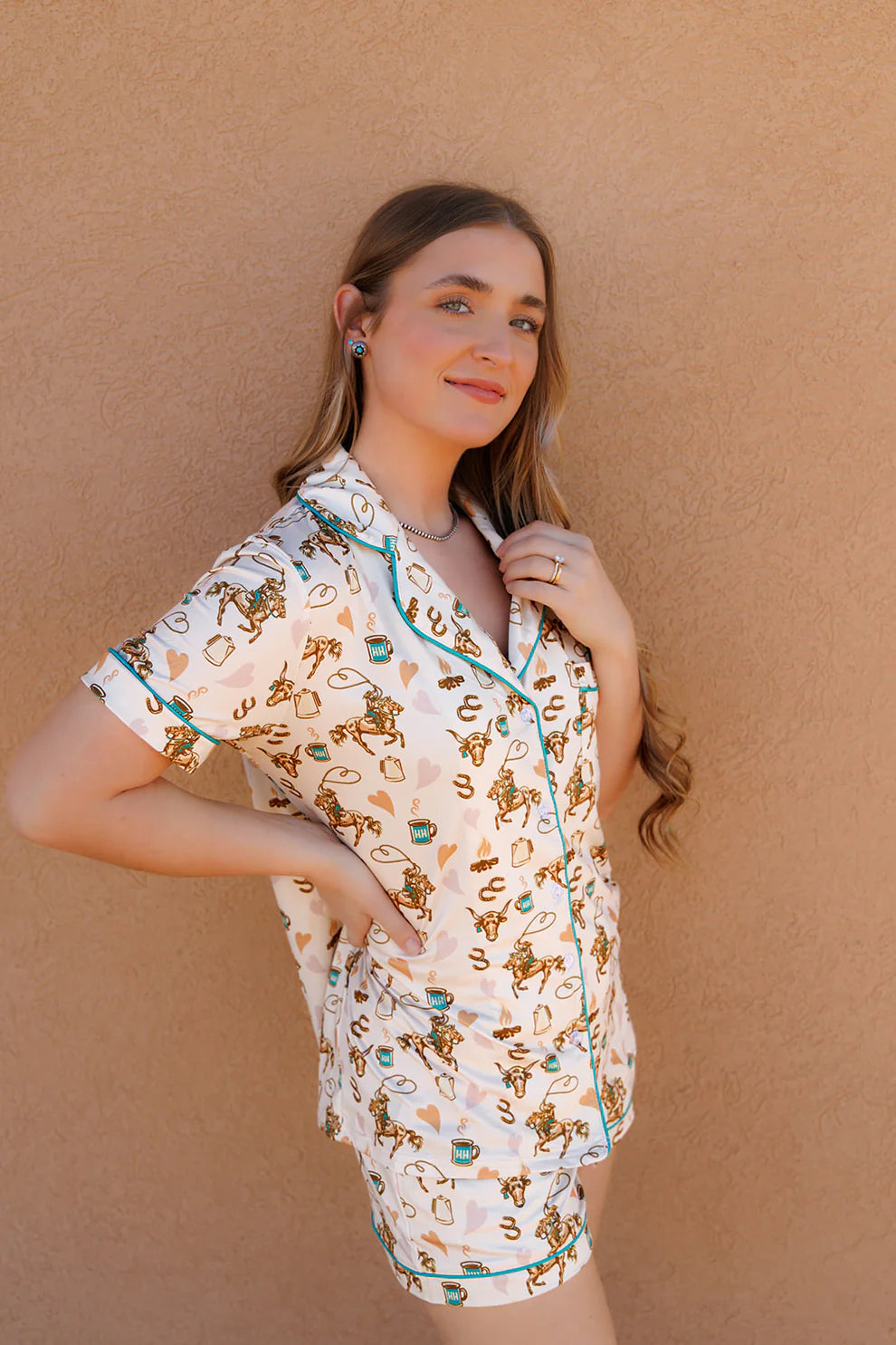 The Coffee Cowgirl Short Set PJ