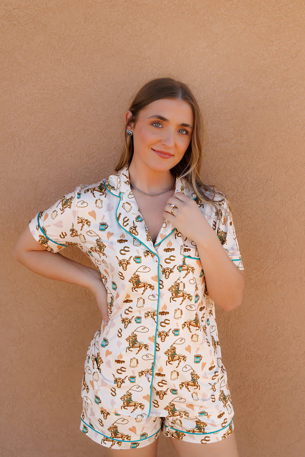 The Coffee Cowgirl Short Set PJ