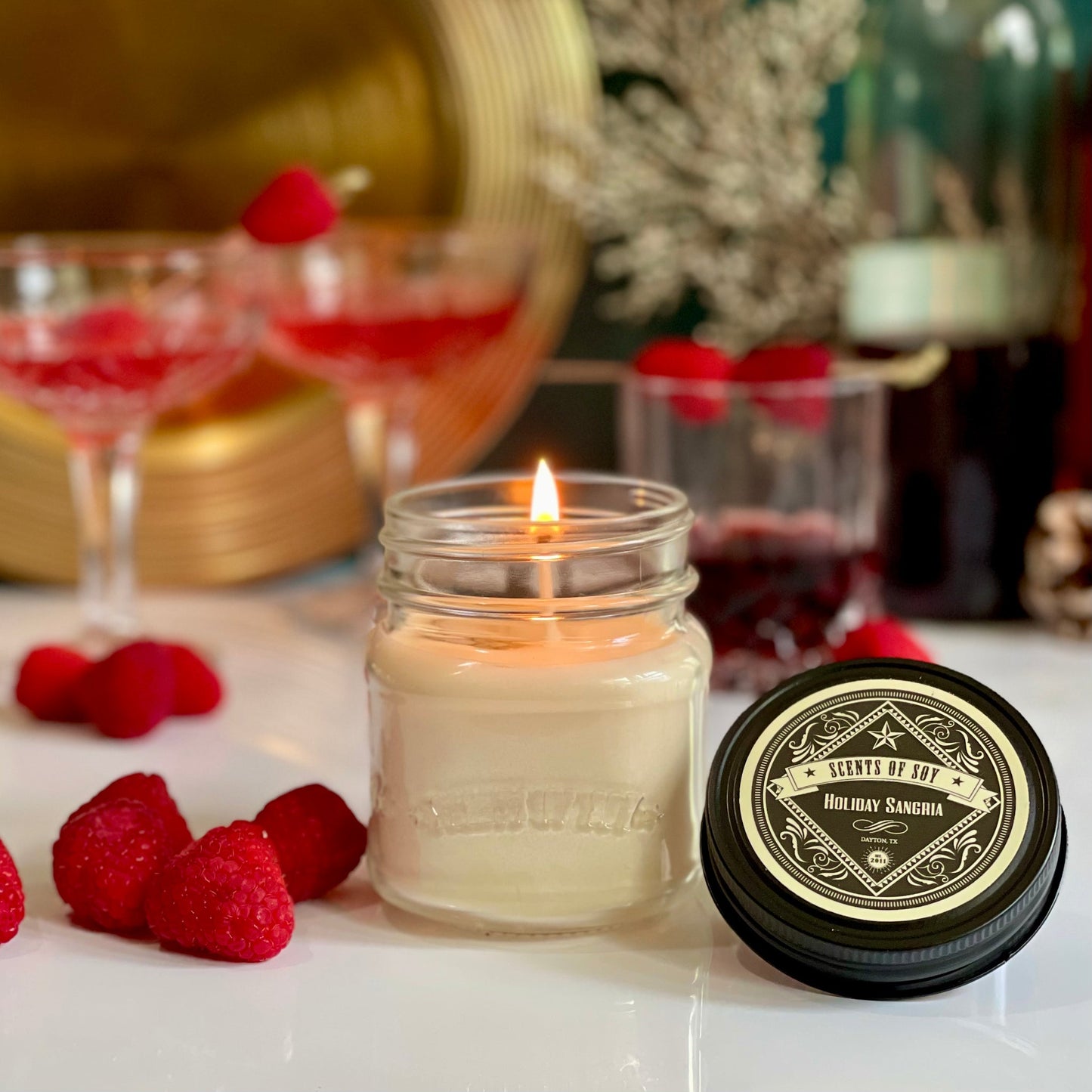 Mason Jar Soy Candle (Multiple Scents)